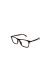 Montblanc Square-frame Glasses In Brown