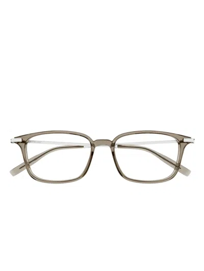 Montblanc Square-frame Glasses In Gray