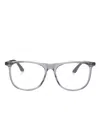 Montblanc Square-frame Glasses In Silver