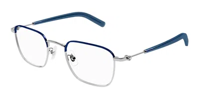Montblanc Square-frame Glasses In White