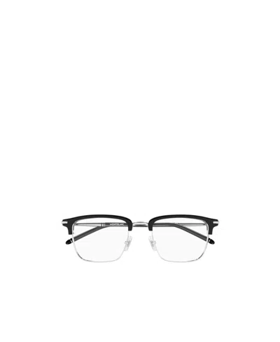 Montblanc Square-frame Glasses In White
