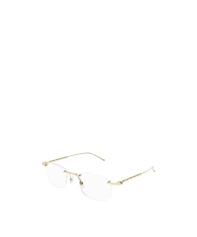 Montblanc Square-frame Glasses In White
