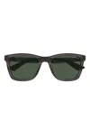 Montblanc Eyewear Square Frame Sunglasses In Black