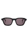 Montblanc Square-frame Sunglasses In Black