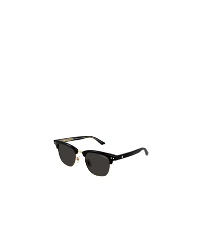 Montblanc Square-frame Sunglasses In Black