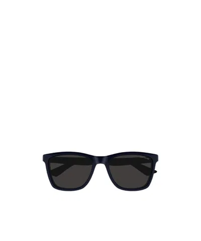 Montblanc Square-frame Sunglasses In Black