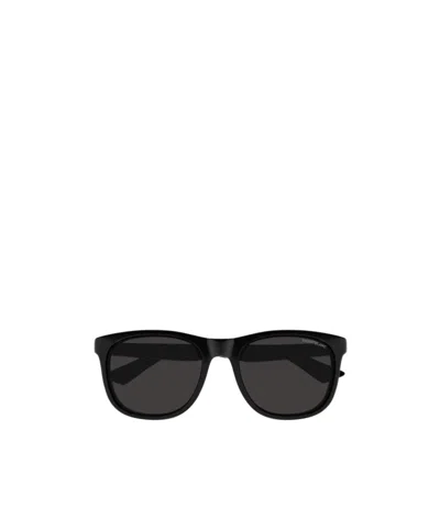 Montblanc Square-frame Sunglasses In Black