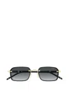 Montblanc Square-frame Sunglasses In Black