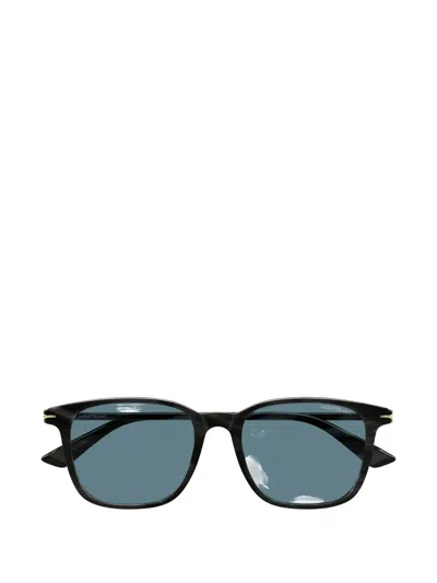Montblanc Square-frame Sunglasses In Black