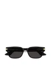 Montblanc Square-frame Sunglasses In Black