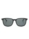 Montblanc Square-frame Sunglasses In Black