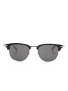 Montblanc Square-frame Sunglasses In Black