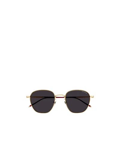 Montblanc Square-frame Sunglasses In Black