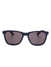 Montblanc Square-frame Sunglasses In Blue