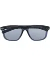 Montblanc Square-frame Sunglasses In Blue