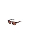 Montblanc Square-frame Sunglasses In Brown