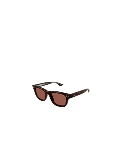 Montblanc Square-frame Sunglasses In Brown