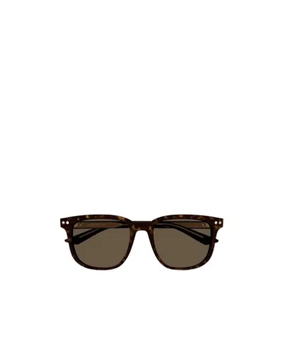 Montblanc Square Frame Sunglasses In Black