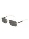 Montblanc Square-frame Sunglasses In Brown