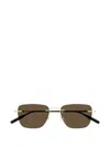 Montblanc Square-frame Sunglasses In Brown