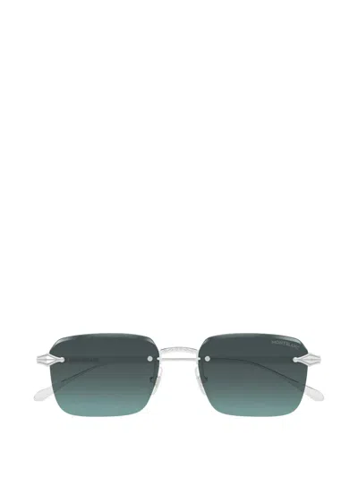 Montblanc Square-frame Sunglasses In Green