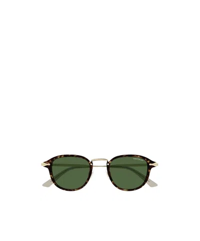 Montblanc Square-frame Sunglasses In Green