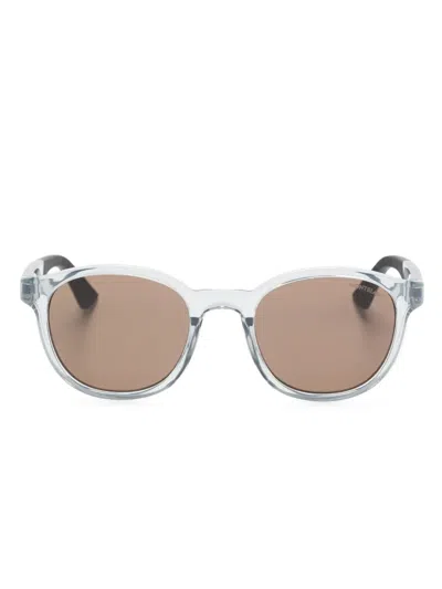 Montblanc Square-frame Sunglasses In Grey