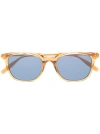 Montblanc Square Frame Sunglasses In Orange