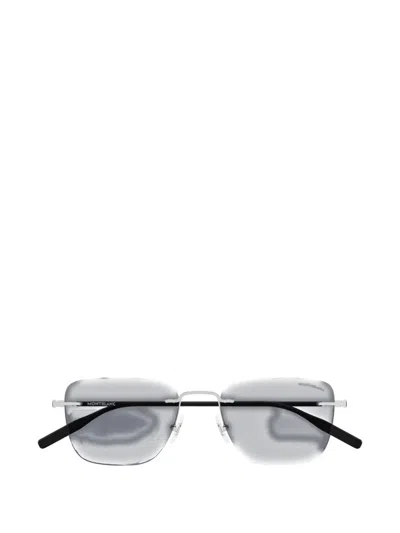 Montblanc Square-frame Sunglasses In White