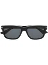 Montblanc Square-frame Tinted Sunglasses In Schwarz
