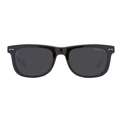Montblanc Square Full Rim Sunglasses In Black
