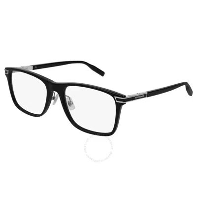 Montblanc Square Men's Eyeglasses Mb0042o-00558 In Black