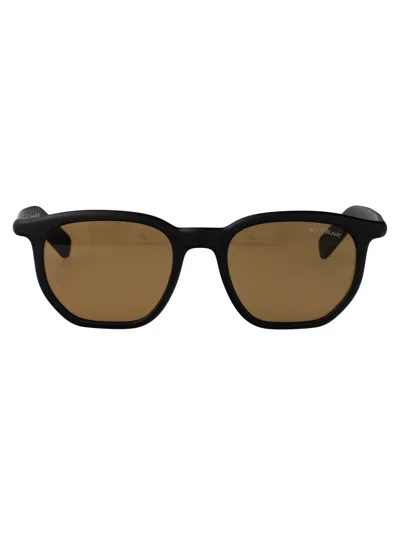 Montblanc Squared Sunglasses Mb0352 S 007 In Brown