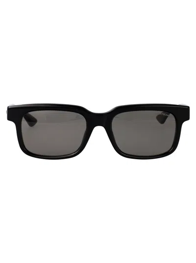 Montblanc Squared Sunglasses Mb0383 S 005 In Black