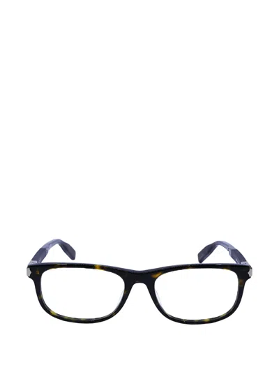 Montblanc Square-frame Glasses In Brown