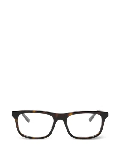 Montblanc Square-frame Glasses In Brown