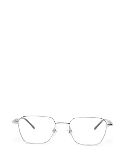 Montblanc Square-frame Glasses In Silver