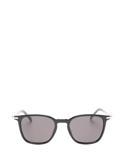 Montblanc Square-frame Sunglasses In Black