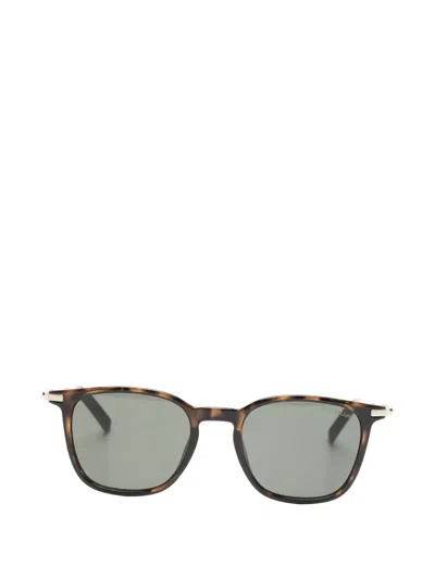 Montblanc Square-frame Sunglasses In Brown