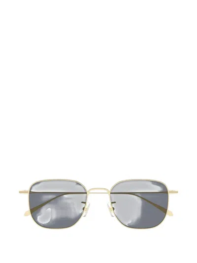 Montblanc Square-frame Sunglasses In Gold
