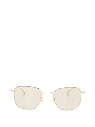 Montblanc Square-frame Sunglasses In Gold
