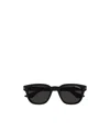 Montblanc Square.frame Sunglasses In Shiny Black