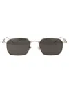 Montblanc Silver-silver-grey Metal Sunglasses In Gray