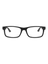 Montblanc 56mm Rectangular Optical Glasses In Black
