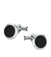 Montblanc Iconic Stainless Steel Black Onyx Cufflinks 112896