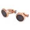 Montblanc Stainless Steel Cuff Links 112908 In Pink/rose Gold Tone/gold Tone
