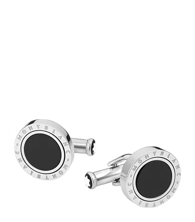 Montblanc Stainless Steel Engraved Cufflinks