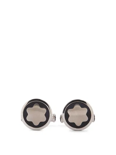 Montblanc Star Cufflinks In Silver