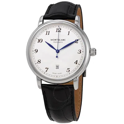 Montblanc Star Legacy Automatic Silvery White Dial Men's Watch 116511 In Black