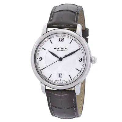 Montblanc Star Legacy Automatic White Silvery Dial Men's Watch 119957 In Black / Silver / White